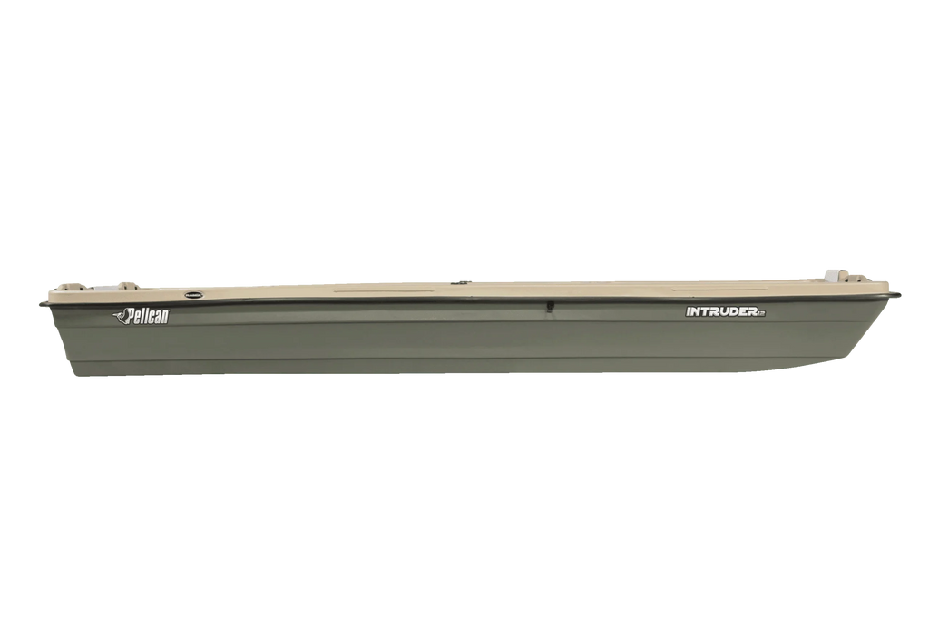 Pelican - Boat Intruder 12 - Jon Fishing Boat - 12 Ft. - Great for Hunting/Fishing, Khaki/Beige