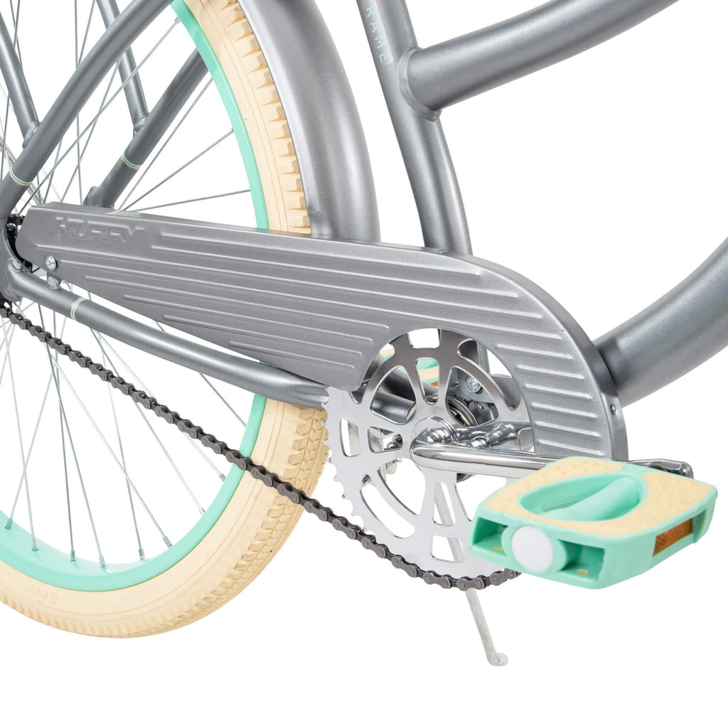 Nel Lusso Classic Cruiser Bike with Perfect Fit Frame, Women'S, Gray, 26