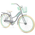 Nel Lusso Classic Cruiser Bike with Perfect Fit Frame, Women'S, Gray, 26