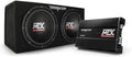 MTX TNP212D2 12 1200W Dual Loaded Car Subwoofer Audio W/ Sub Box and Amplifier