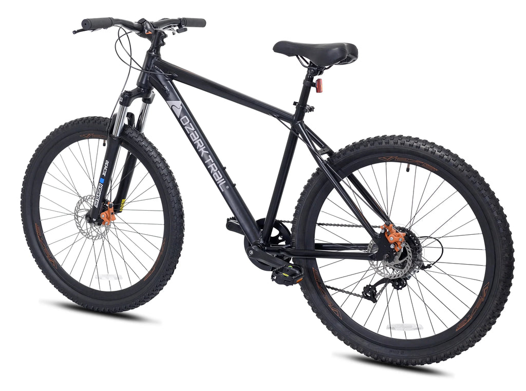 Ozark Trail 27.5 Vibe Mountain Bike, Large Frame, Black, Adult, Unisex