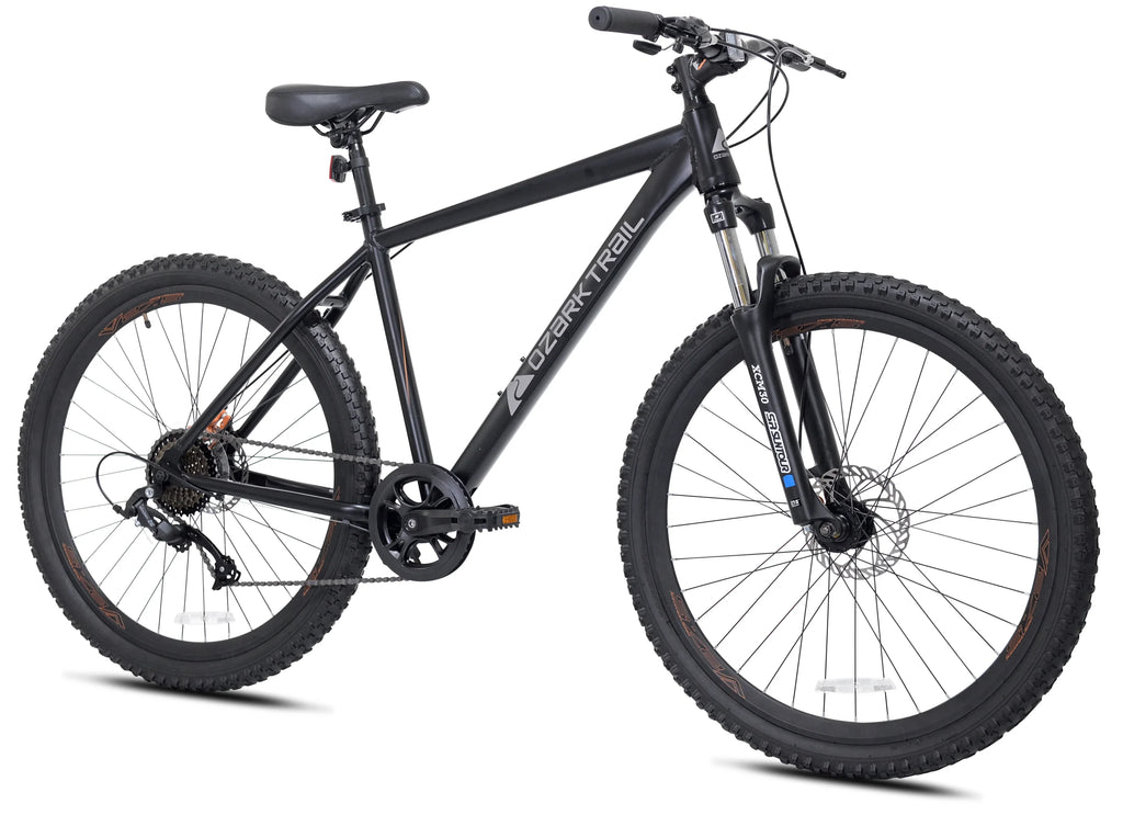 Ozark Trail 27.5 Vibe Mountain Bike, Medium Frame, Black, Adult, Unisex