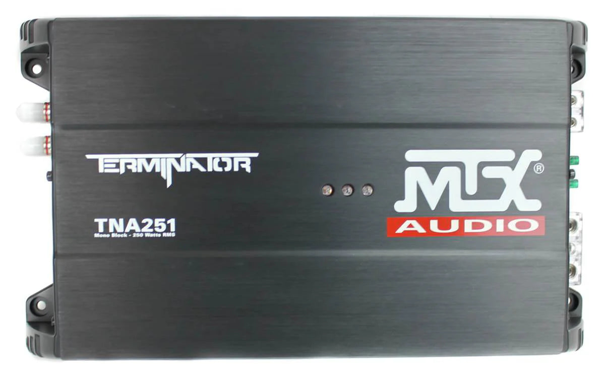 MTX 12 in Dual Car Subwoofer Audio, Sub Box, & Amplifier Bundle W/ Wiring Kit