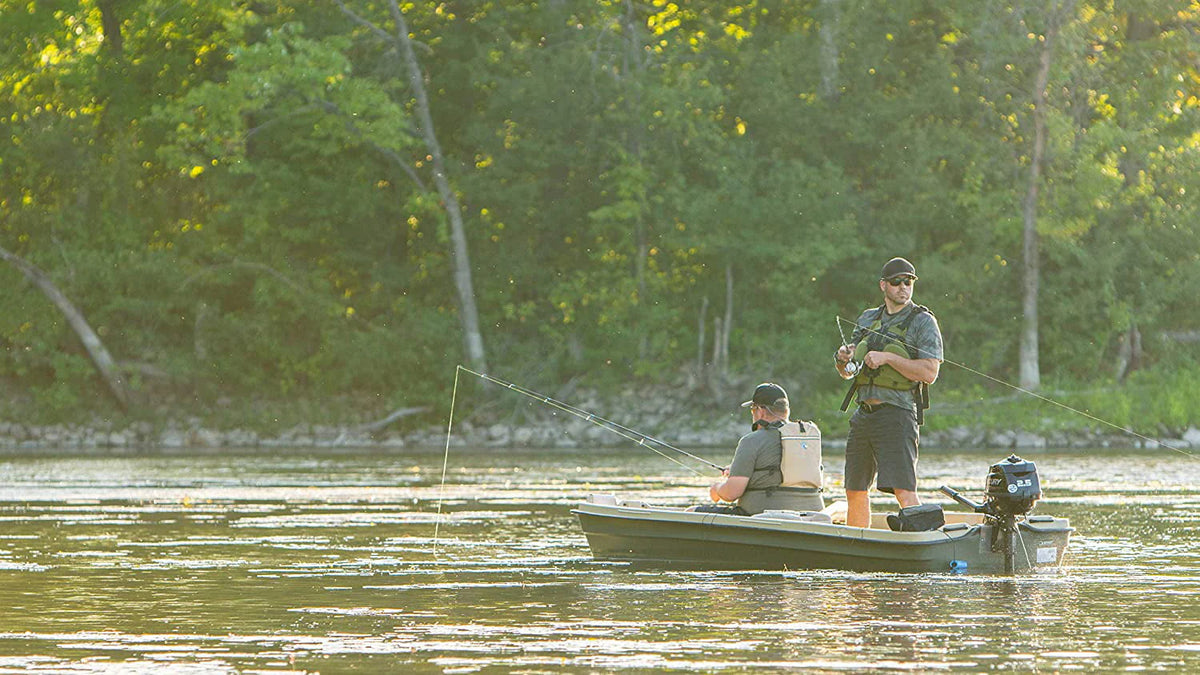 Pelican - Boat Intruder 12 - Jon Fishing Boat - 12 Ft. - Great for Hunting/Fishing, Khaki/Beige