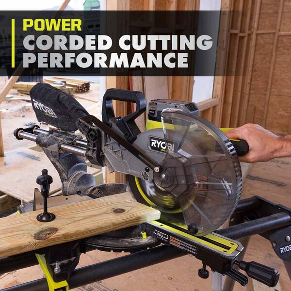 ONE+ HP 18V Brushless Cordless 2 - Tool Combo Kit with Miter Saw and Compact Portable Jobsite Table Saw (Tools Only)
