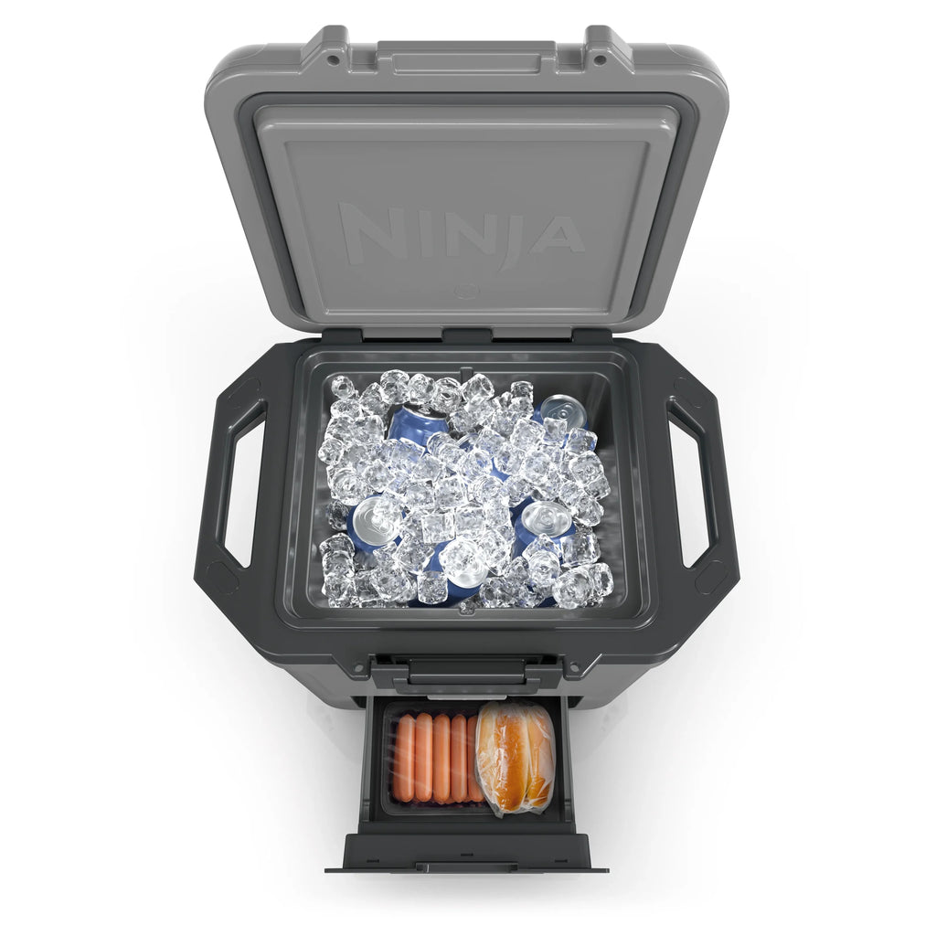 Ninja Frostvault 30qt Hard Cooler with Dry Zone, Ice Chest Cooler, White, FB131WH