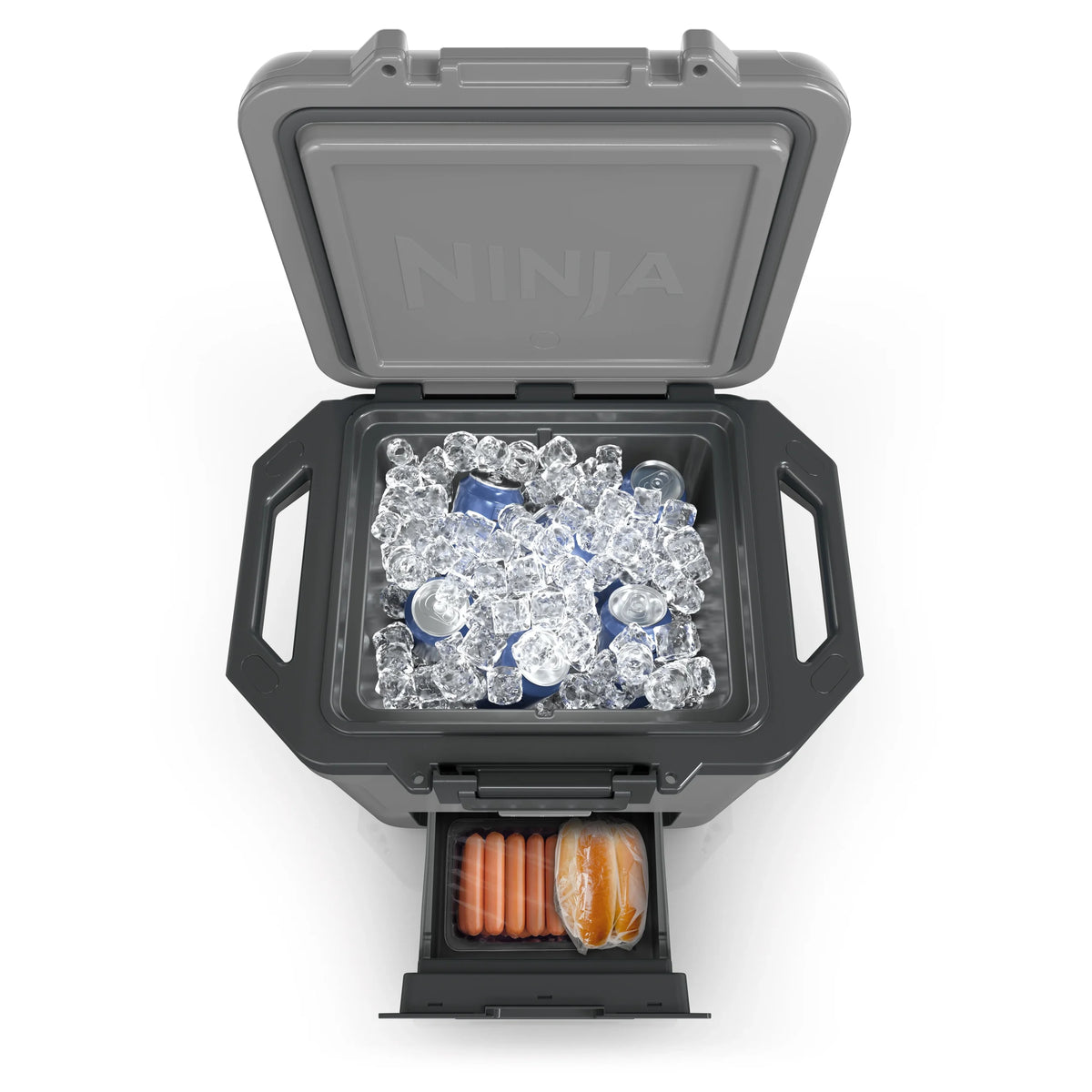 Ninja Frostvault 30qt Hard Cooler with Dry Zone, Ice Chest Cooler, White, FB131WH