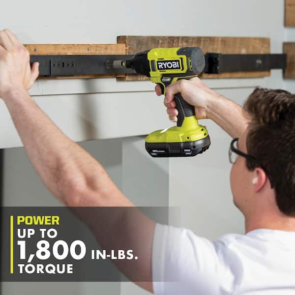 ONE+ 18V Cordless 2 - Tool Combo Kit with Drill/Driver, Impact Driver, (2) 1.5 Ah Batteries, and Charger