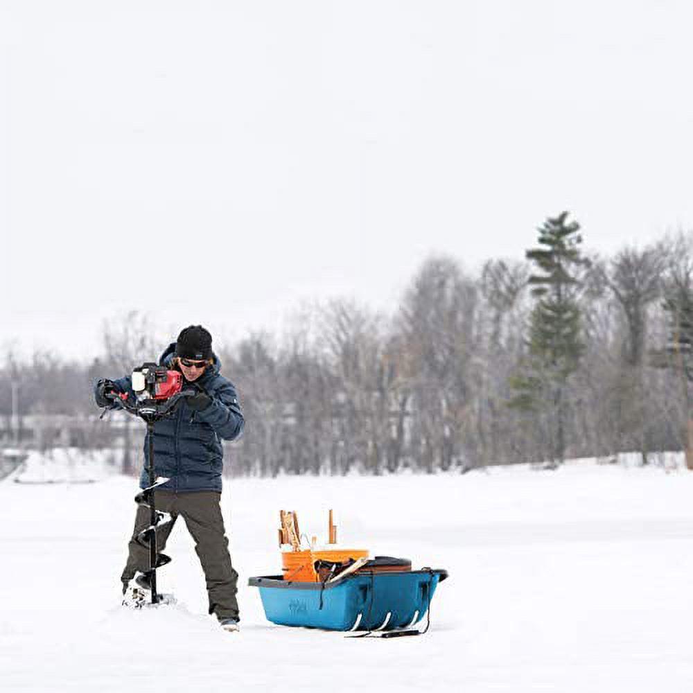 Pelican Trek 52 Utility Sled - Ram - X Runners. Pull Rope and Travel Cover - 4 Season Sled - Heavy Duty RAM - X Construction - Carry up to 226 lb - Cyan