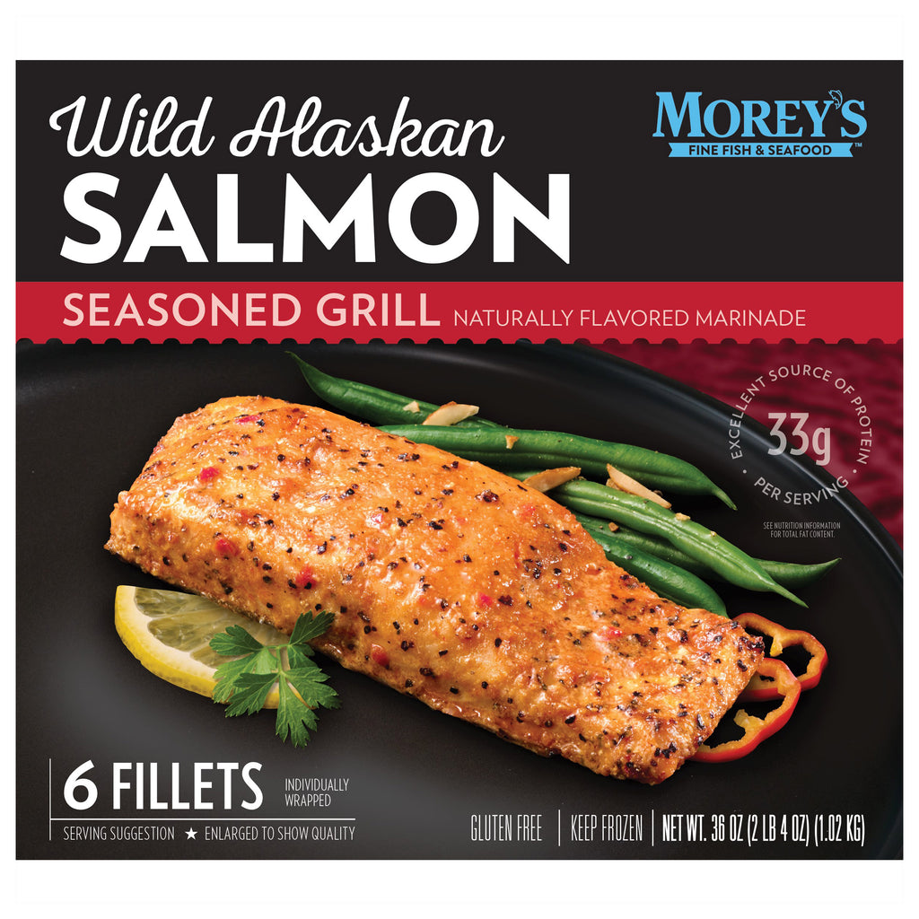 Morey'S Seasoned Wild Alaskan Salmon, 6 - Count