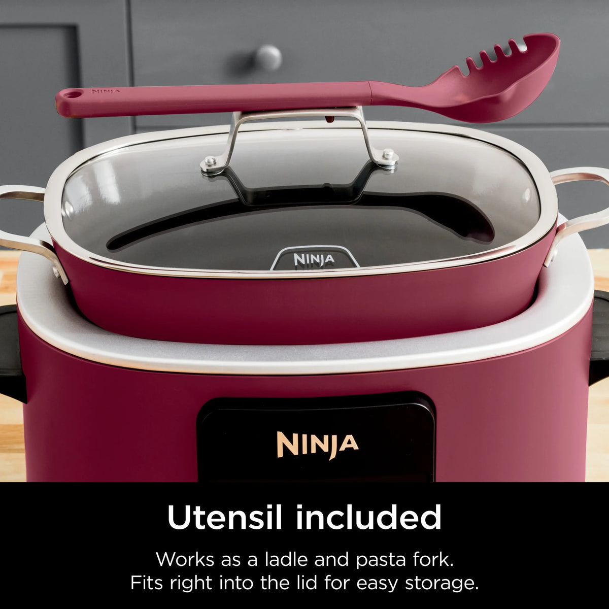 Ninja Foodi Possible Cooker 8.5qt Multi - Cooker, Cherry Tarte, MC1000WM