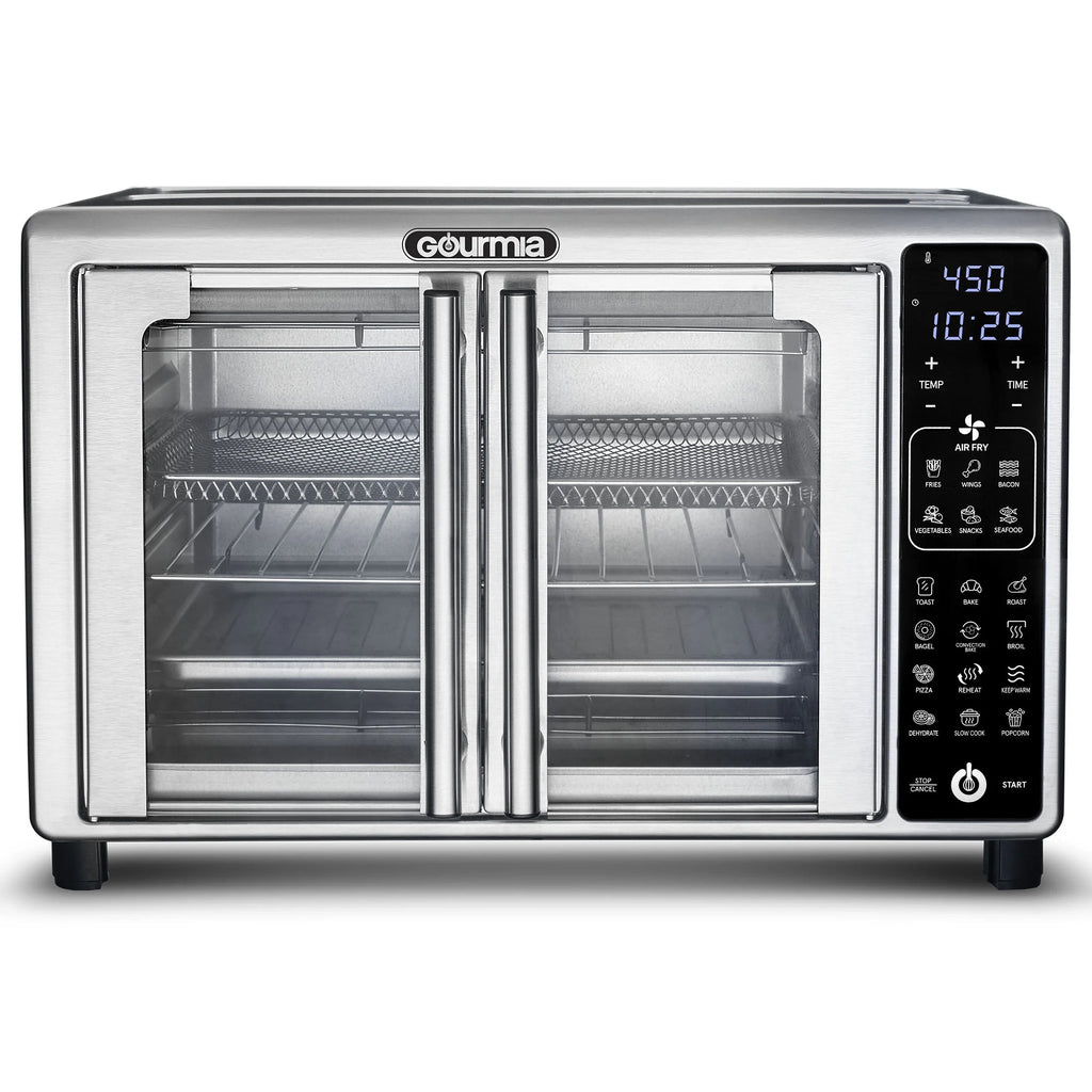New Gourmia 6 - Slice Digital Toaster Oven Air Fryer with 19 One - Touch Presets, Stainless Steel