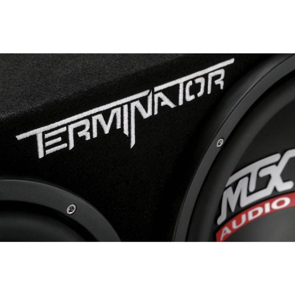 MTX TNE212D 12 Subwoofer (2 Pack) + Monoblock Amplifier (2 Pack) + Amp Wire Kit