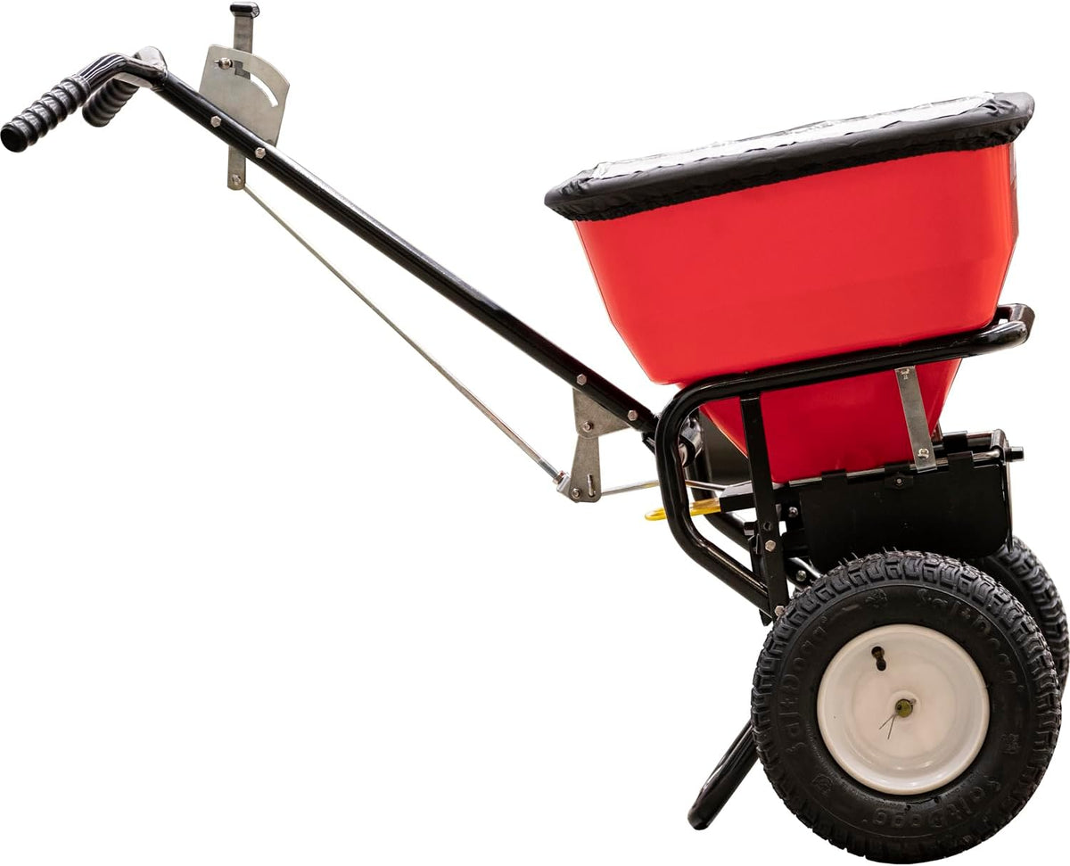 Multi-Purpose Walk Behind Push Spreader 3039632R Grounds Keeper. 100 Pound Capacity. Multi Use Tool for Grass Seed. Salt. De-Icer. Fertilizer and Seeds ?C Spreader