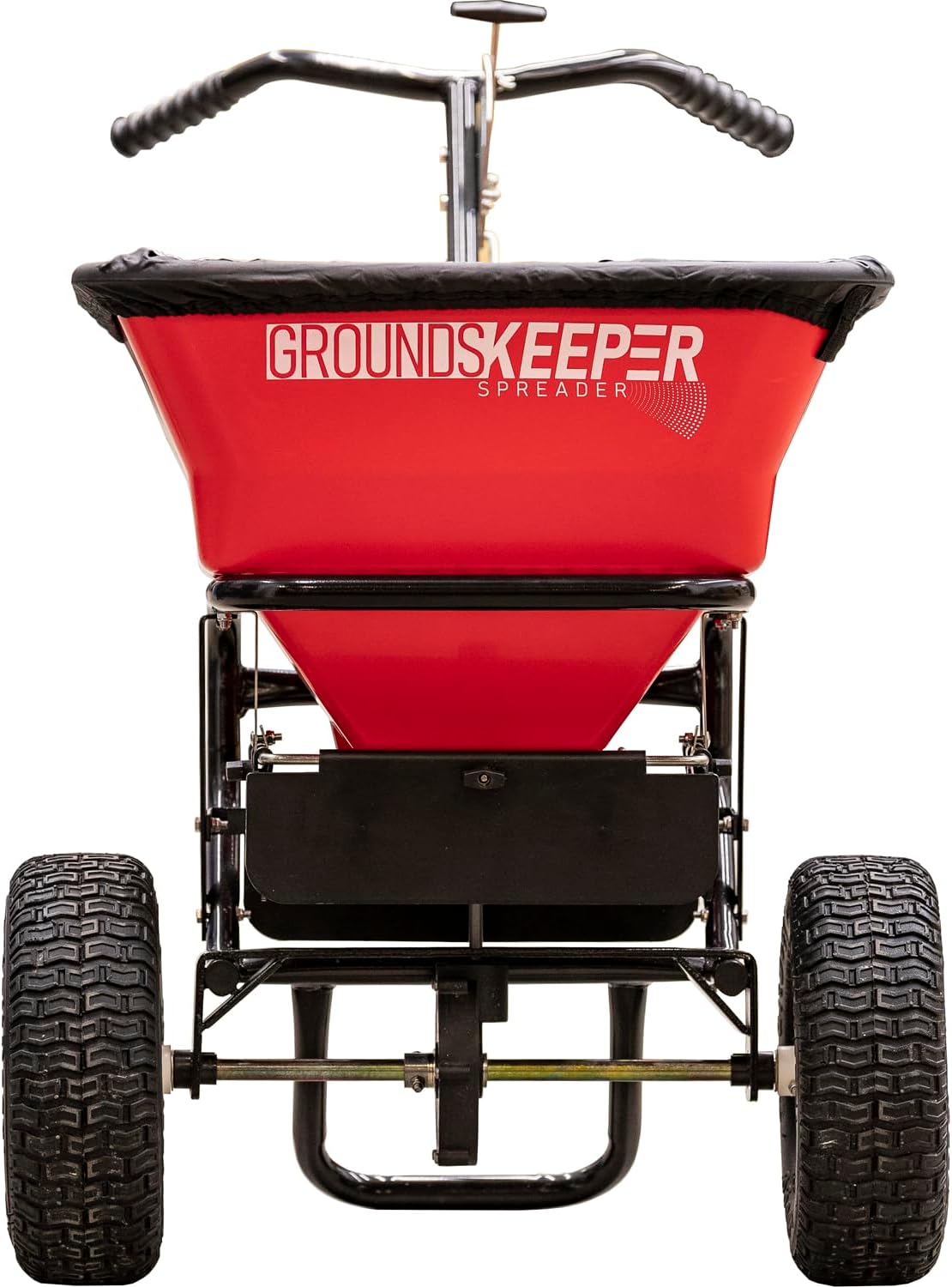 Multi-Purpose Walk Behind Push Spreader 3039632R Grounds Keeper. 100 Pound Capacity. Multi Use Tool for Grass Seed. Salt. De-Icer. Fertilizer and Seeds ?C Spreader