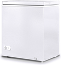 Muhub 10.0 cu ft Chest Freezer, Deep Freezer with Removable Baskets, Adjustable Temperature, White