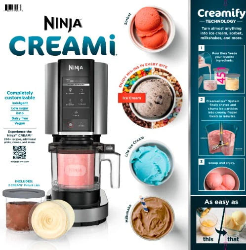 Ninja Creami, Ice Cream Maker, 5 One - Touch Programs