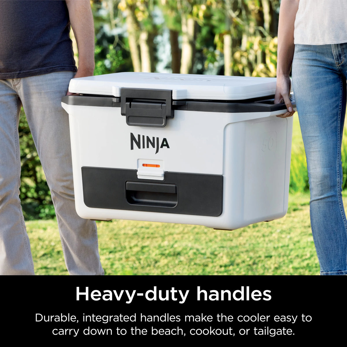 Ninja Frostvault 50qt Hard Cooler with Dry Zone, Gray, FB151GY