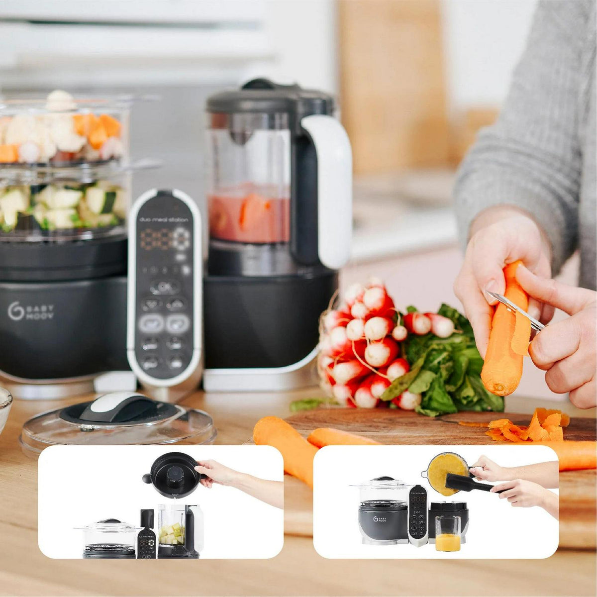 Babymoov Duo Meal Station 6 - in - 1 Multi - Purpose Baby Food Processor