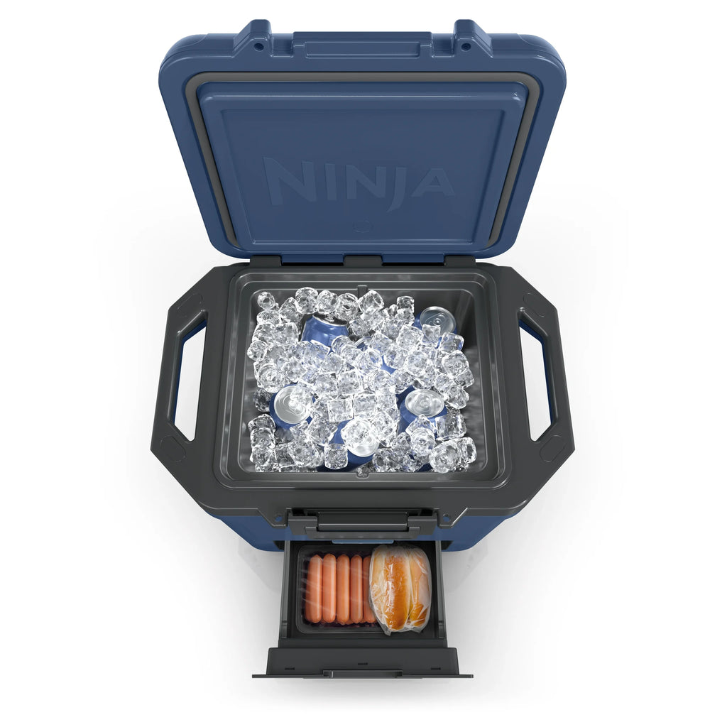 Ninja Frostvault 30qt Hard Cooler with Dry Zone, Ice Chest Cooler, White, FB131WH