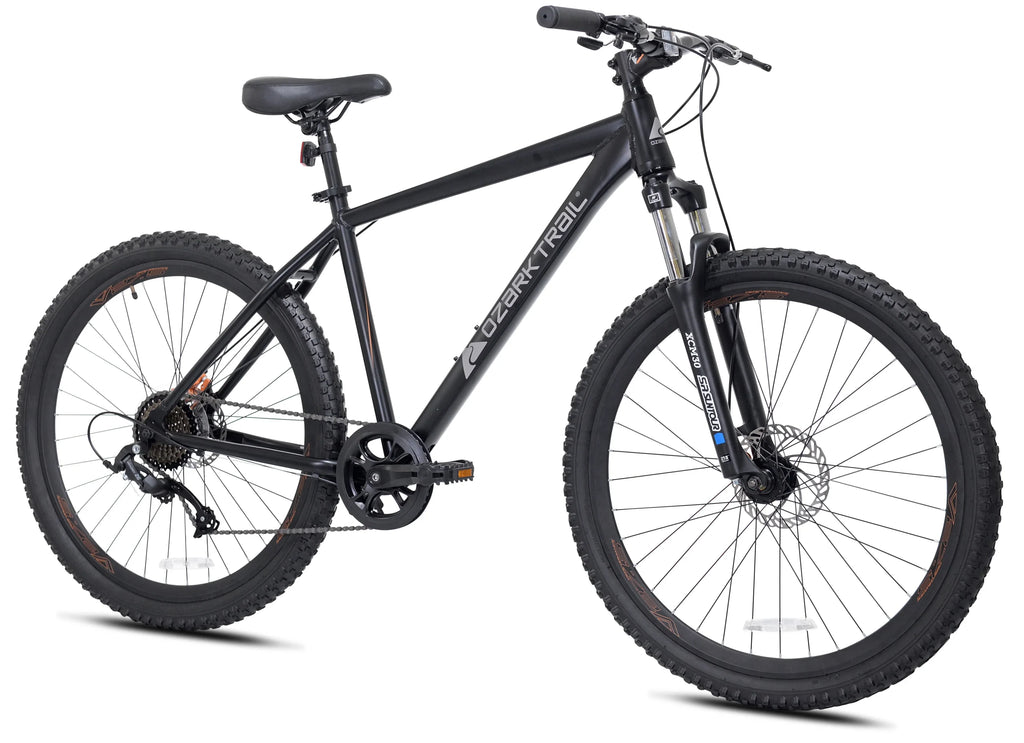Ozark Trail 27.5 Vibe Mountain Bike, Large Frame, Black, Adult, Unisex