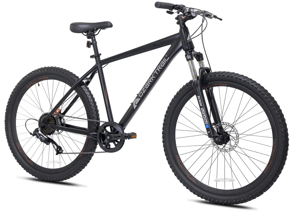 Ozark Trail 27.5 Vibe Mountain Bike, Large Frame, Black, Adult, Unisex