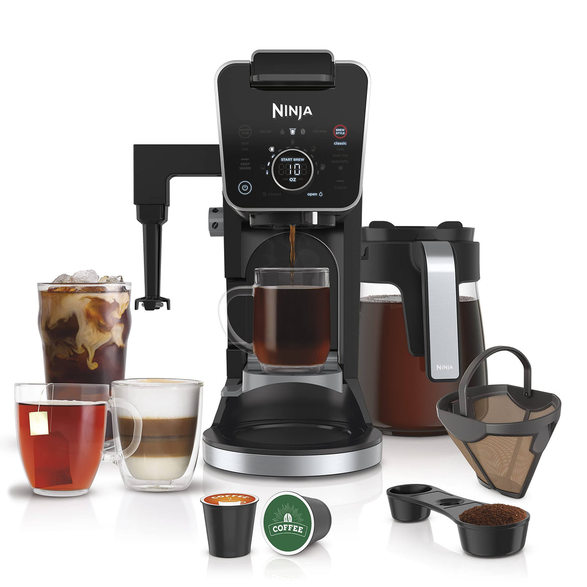 Ninja Cfp307 DualBrew Pro Specialty Coffee System (Black)