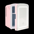 Paris Hilton PH11563-AR Mini Refrigerator and Personal Beauty Fridge, Mirrored Door with Dimmable LED Light, Thermoelectric Cooling and Warming