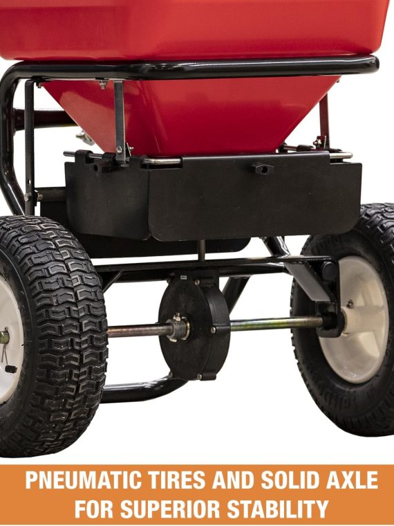 Multi-Purpose Walk Behind Push Spreader 3039632R Grounds Keeper. 100 Pound Capacity. Multi Use Tool for Grass Seed. Salt. De-Icer. Fertilizer and Seeds ?C Spreader