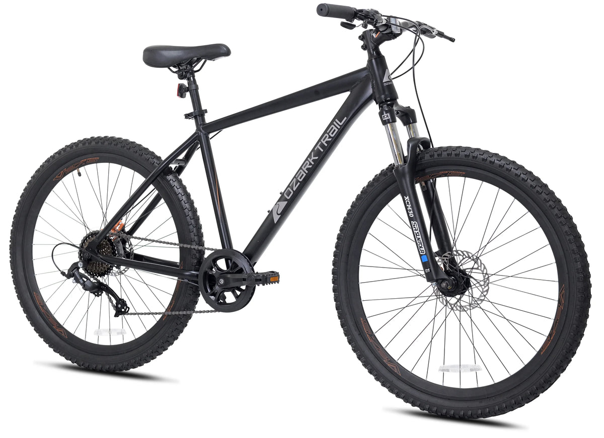 Ozark Trail 27.5 Vibe Mountain Bike, Medium Frame, Black, Adult, Unisex