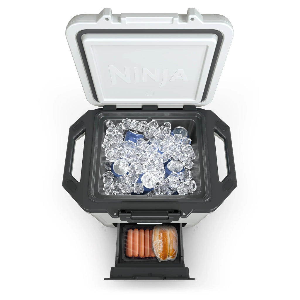 Ninja Frostvault 30qt Hard Cooler with Dry Zone, Ice Chest Cooler, White, FB131WH