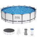 Open Box Bestway Steel Pro Max 15'X42 Frame Above Ground Pool Set