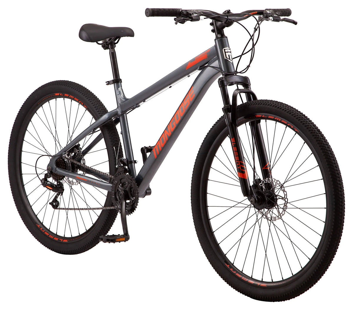 Mongoose 29 Durham Mountain Bike, 21 Speeds, Gray