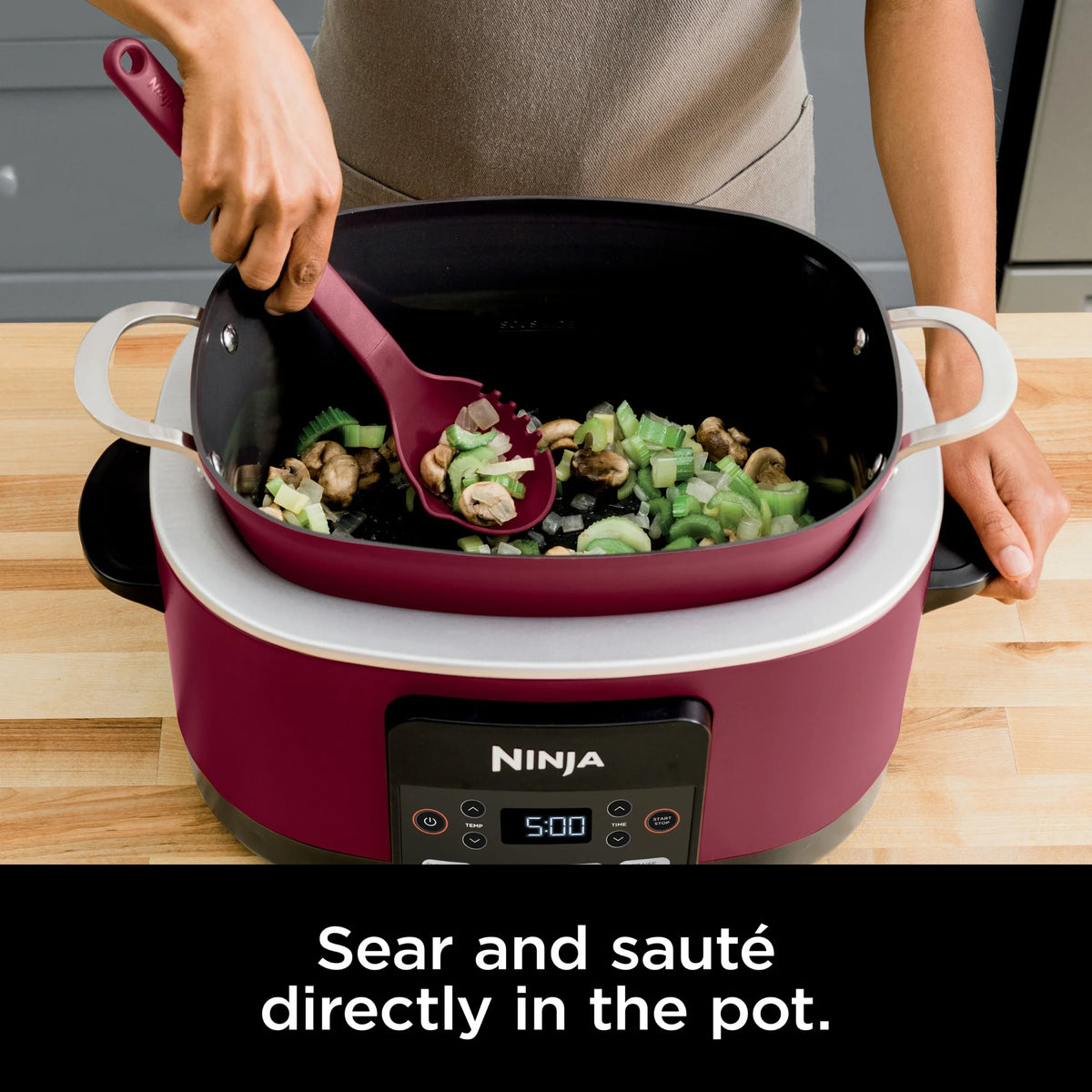 Ninja Foodi Possible Cooker 8.5qt Multi - Cooker, Cherry Tarte, MC1000WM