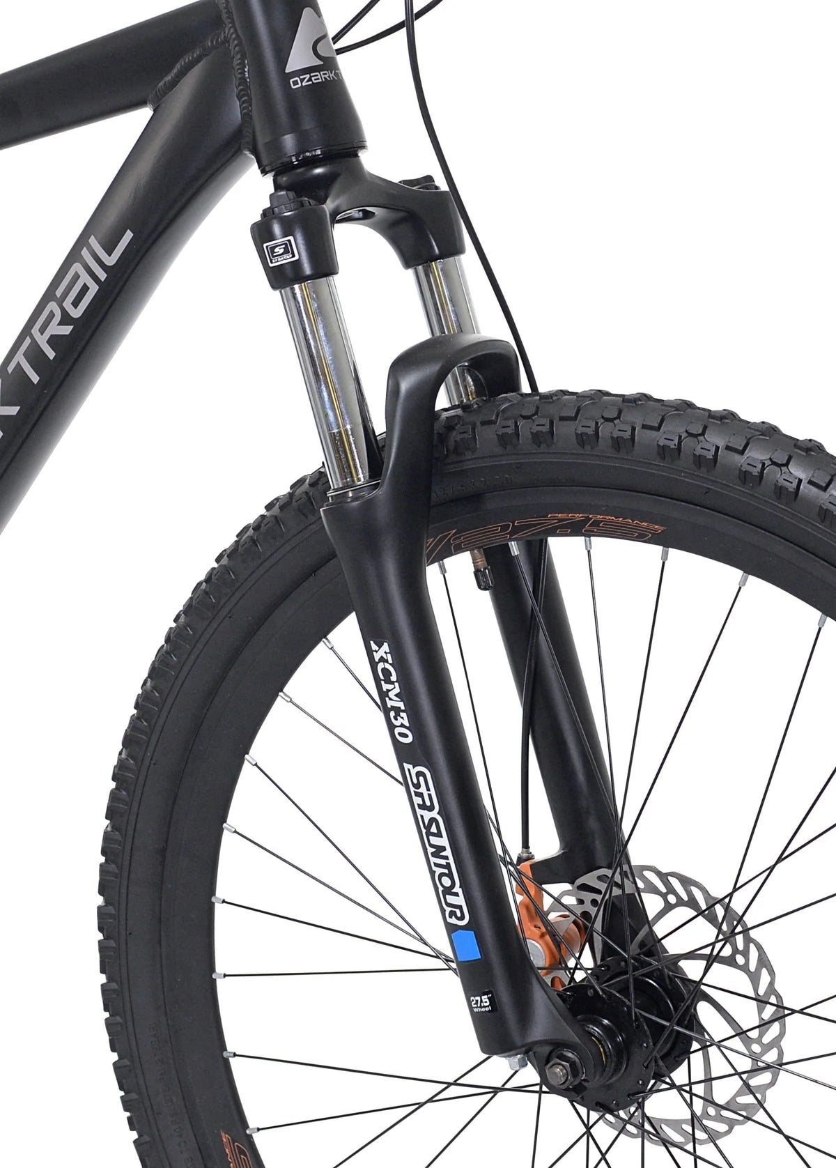 Ozark Trail 27.5 Vibe Mountain Bike, Medium Frame, Black, Adult, Unisex