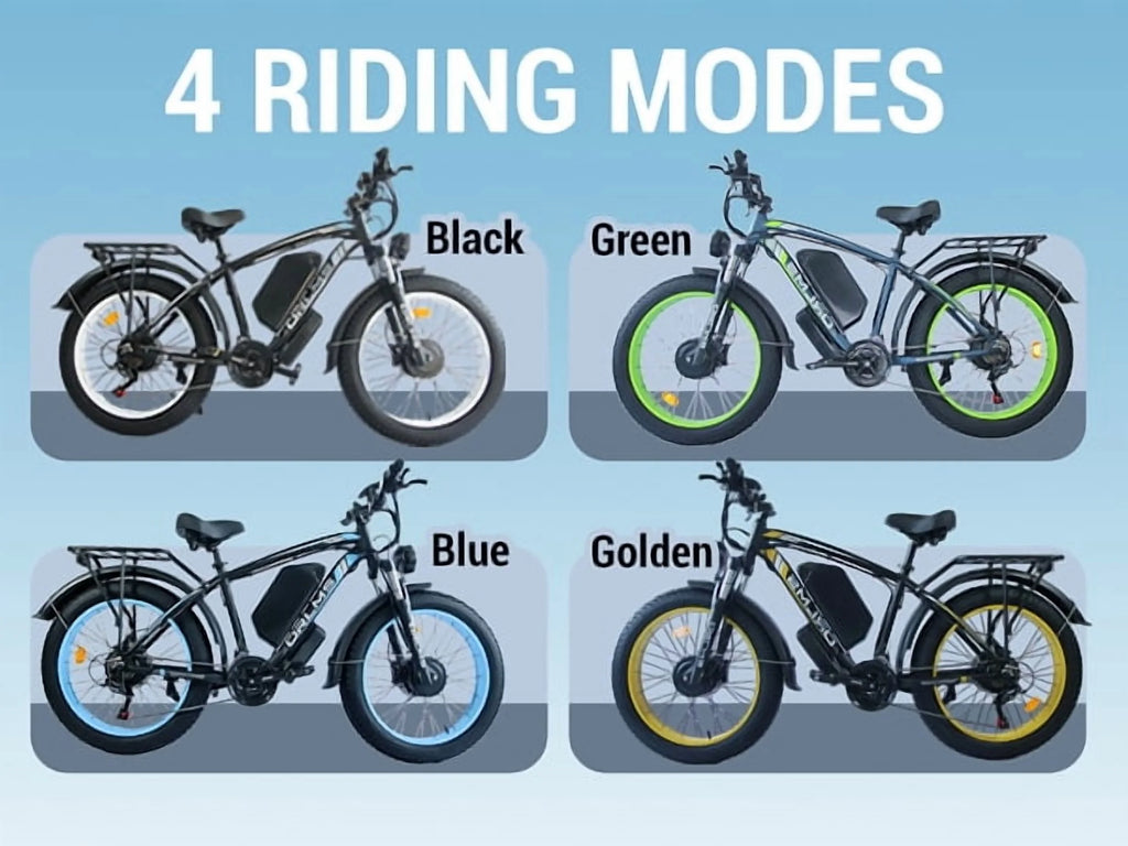 Peak 5000W - Electric - Bike for Adults - Men, Dual - Motor - Ebike 50MPH - Hunting - Ebike, 60V 25AH Long Range Dirtbike, 26 x 4.0 Fat - Tire - Electric - Bicycle, AWD 21 - Speed Mountain Bike for Off - Road Snow Sand