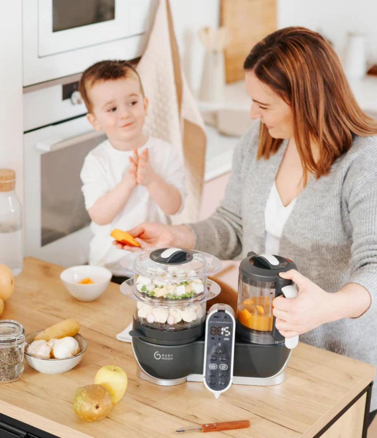 Babymoov Duo Meal Station 6 - in - 1 Multi - Purpose Baby Food Processor