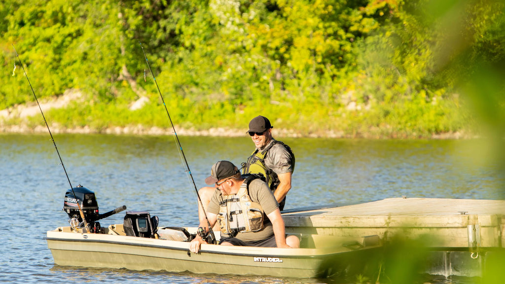 Pelican - Boat Intruder 12 - Jon Fishing Boat - 12 Ft. - Great for Hunting/Fishing, Khaki/Beige
