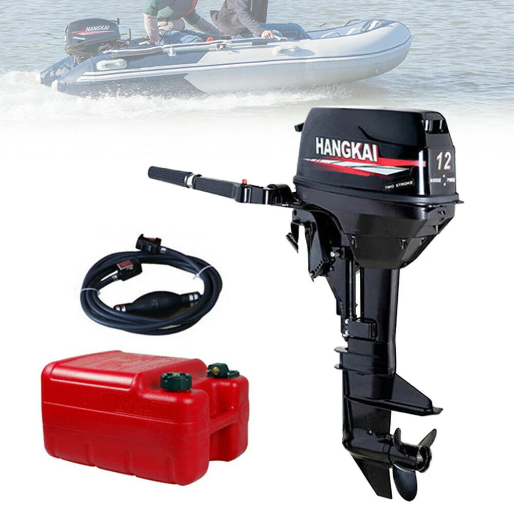 MIDUO 169CC Outboard Motor Marine Engine with Water - Cooling CDI Tiller Control System