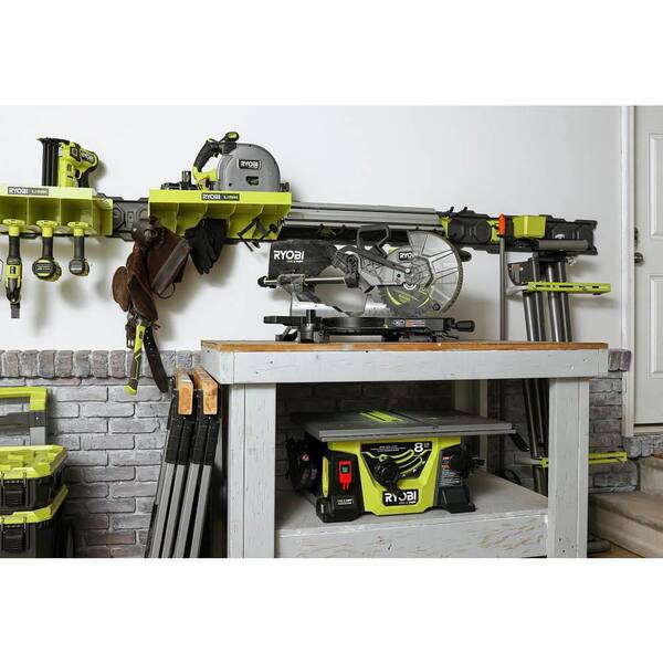 ONE+ HP 18V Brushless Cordless 2 - Tool Combo Kit with Miter Saw and Compact Portable Jobsite Table Saw (Tools Only)
