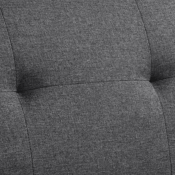 Alden Design Memory Foam Convertible Futon Sofa Bed with USB, Gray