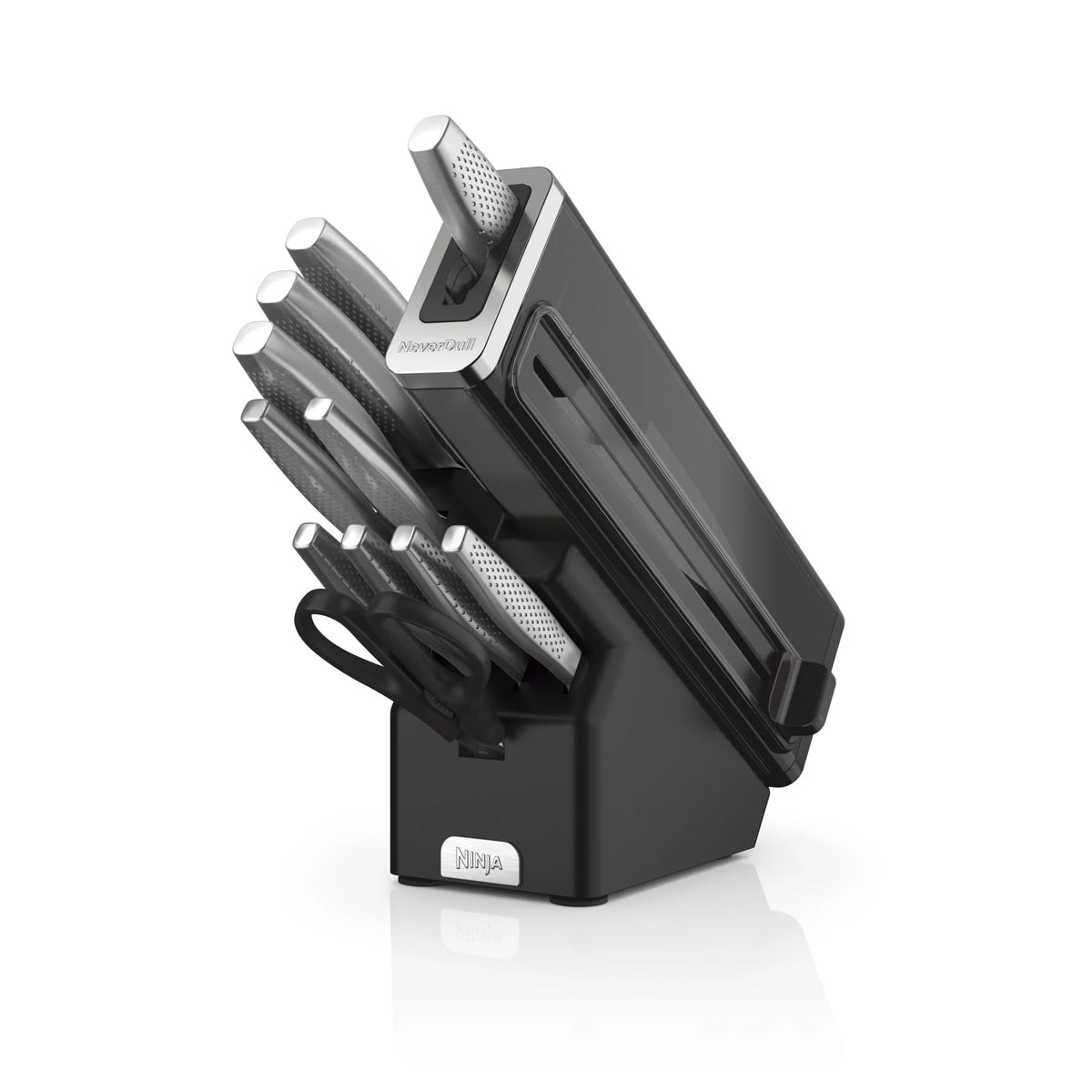 Ninja Neverdull Essential 12 - Piece Stainless Steel Knife Set with Built - in Sharpener, K22012