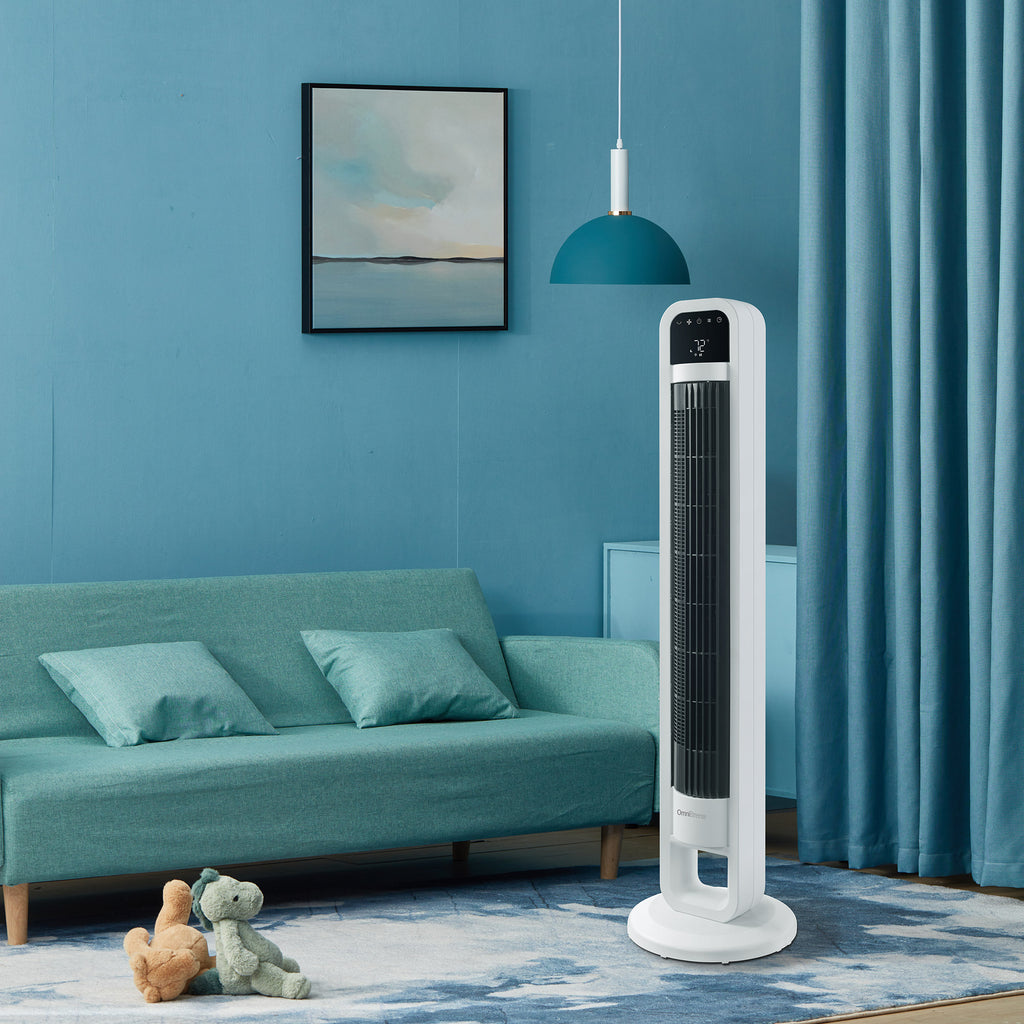 Omnibreeze Tower Fan with Internal Oscillation and Wi - Fi