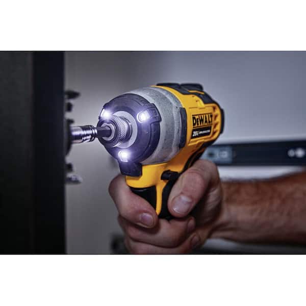 ATOMIC 20V MAX Cordless Brushless Compact 1/4 In. Impact Driver, (2) 20V 1.3ah Batteries, Charger, and Bag