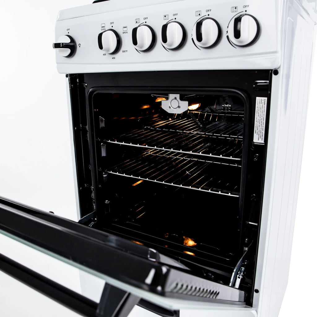 Avanti 20 Compact Gas Range Oven, in White (GR2011CW)