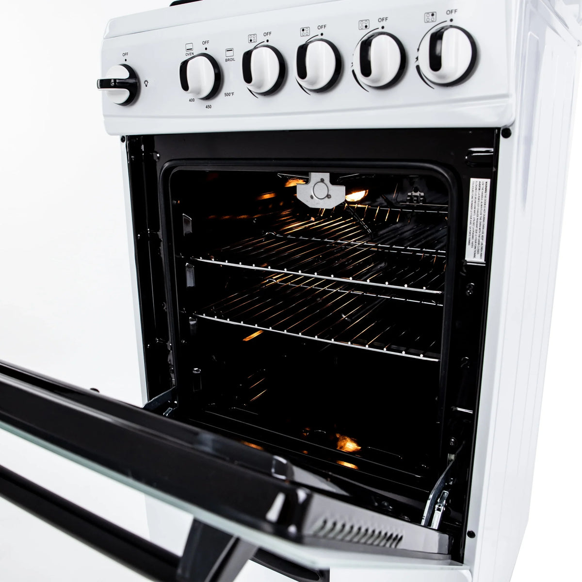 Avanti 20 Compact Gas Range Oven, in White (GR2011CW)