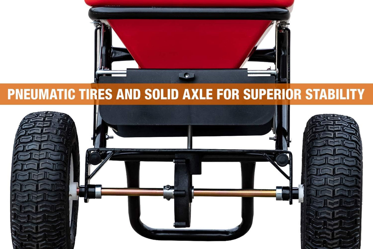 Multi-Purpose Walk Behind Push Spreader 3039632R Grounds Keeper. 100 Pound Capacity. Multi Use Tool for Grass Seed. Salt. De-Icer. Fertilizer and Seeds ?C Spreader