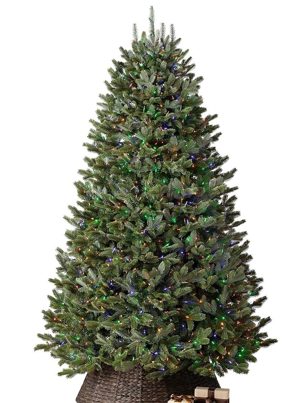 Balsam Hill BH Fraser Fir Pre-Lit Artificial Tree in Color and Clear LED